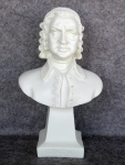 Büste Bach hochwertiger Kunstguß 24 cm Oxylite aus Italien 