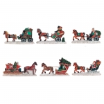 Lichthaus G.Wurm  Zubehör weihnachtliche Miniatur Pferdeschlitten 9x5 cm 