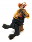 Clown Skatspieler links Claudio Vivian by Faro Italien Kunstguß Skulptur 