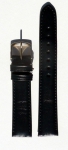 Uhrarmband Uhrenarmband Ersatzband Schließe Leder 18 mm schwarz bracelet 