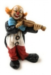 Clown stehend m. Violine 12 cm von Claudio Vivian by Faro Italien 