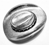 Schließe Gürtel-Schnalle Metall Hat HUT Wechselschließe für 4 cm Designer Schnallen 