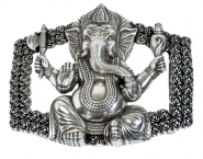 Schließe Buckle Gürtel-Schnalle Metall  Ganesha Designer Schnallen für 4 cm Gürtel 