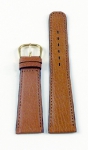 Uhrarmband Wechsel Band Ersatzband Schließe Leder 22 mm hellbraun bracelet strip 