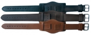 Bund Militärarmband Uhrarmband Uhrenband Leder mit Unterleder für feste Stege 18 mm 20 mm 