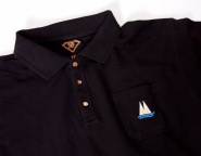 FK Poloshirt exclusive schwarz blau oder weiß Polo Shirt  Kölner Dom als Knopf 